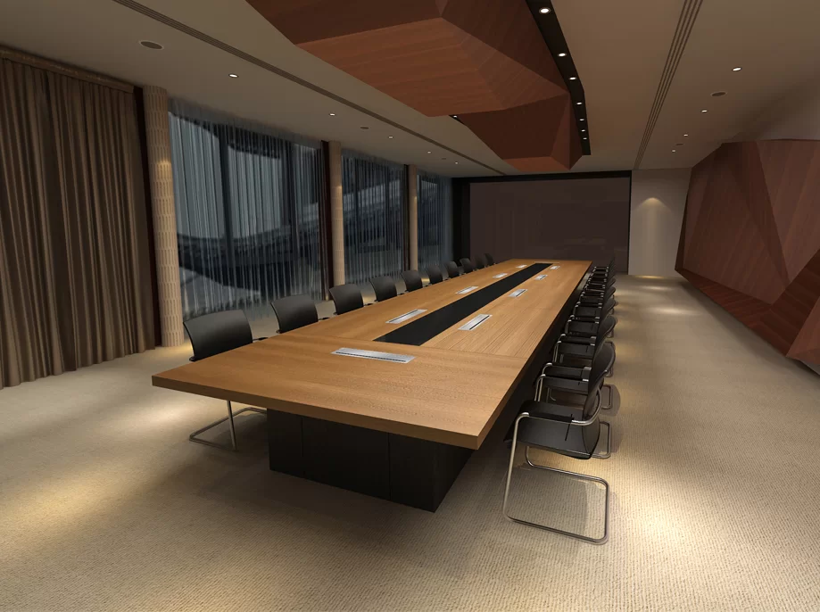 custom conference table for corporate boardroom